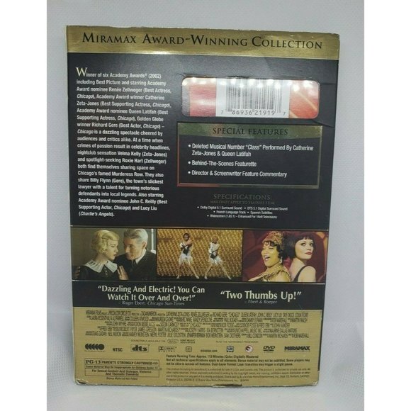 Chicago Academy Award Winning Best Picture Widescreen DVD No Scratches Clean - Picture 4 of 12